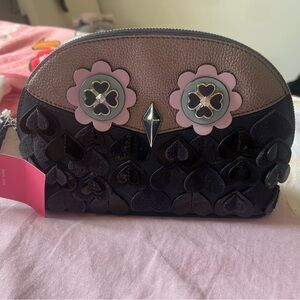 Kate Spade Owl Design Makeup Bag